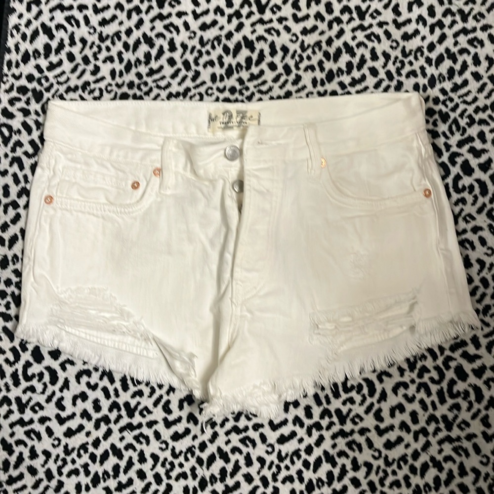Free People distressed shorts